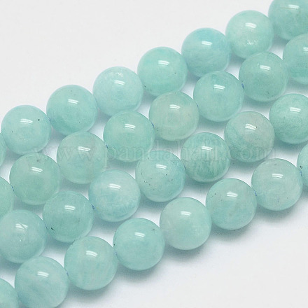 Chapelets de perles en amazonite naturel G-P204-02-8mm-1