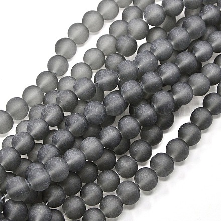 Chapelets de perles en verre transparent GLAA-S031-6mm-12-1