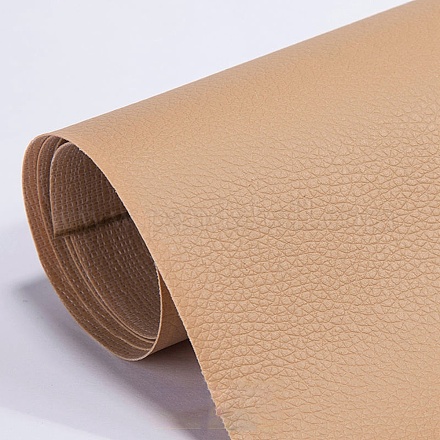 Tissu autocollant en cuir pvc rectangle DIY-WH0240-77I-1