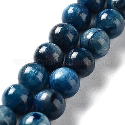 Natural Kyanite/Cyanite/Disthene Round Beads Strands G-N0150-05-8mm-01-1