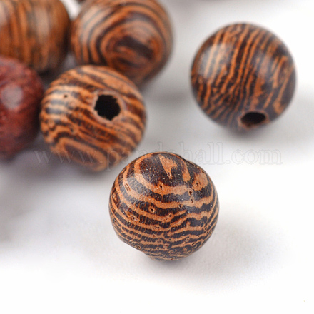 Natural Wenge Wood Beads WOOD-S659-17-LF-1