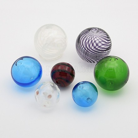 Mixed Style Handmade Lampwork Blown Glass Beads BLOW-X0001-1