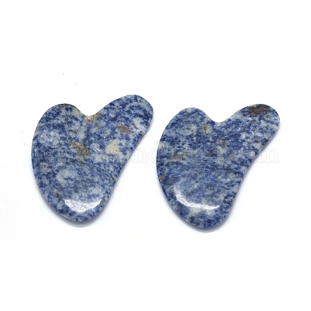 Натуральное голубое пятно яшма гуа ша доски G-O175-01-1