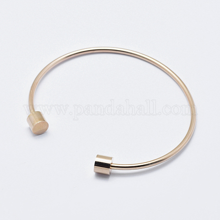 Fabrication de bracelet de manchette en acier inoxydable chirurgical 316 écologique STAS-J038-25RG-1