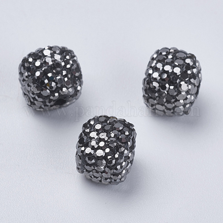 Polymer Clay Rhinestone Beads RB-F023-14-1