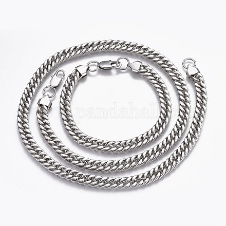 304 Stainless Steel Jewelry Sets SJEW-L138-03B-P-1