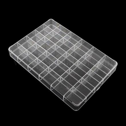 30 отсеков прямоугольник пластиковых контейнеров для хранения бисера CON-Q025-03-1