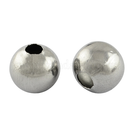 304 perles rondes creuses en acier inoxydable X-STAS-R032-8mm-1