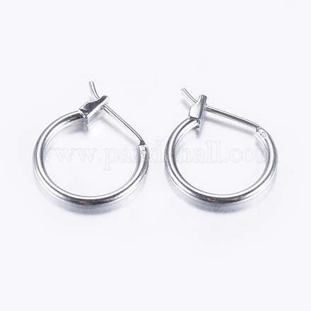 Brass Hoop Earrings X-KK-E720-01P-1