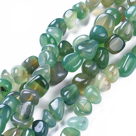 Chapelets de perles d'agate naturelle G-I256-01D-1