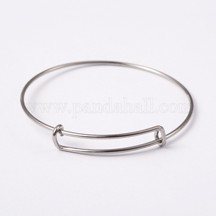 Bracelet extensible réglable en 304 acier inoxydable fabrication de bracelet X-BJEW-L604-10-1