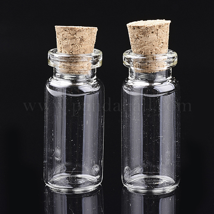 Botellas de vidrio frasco de vidrio grano contenedores AJEW-S074-01B-1