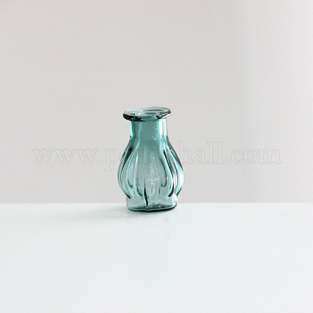 Прозрачные миниатюрные стеклянные вазы-бутылки BOTT-PW0006-03G-1
