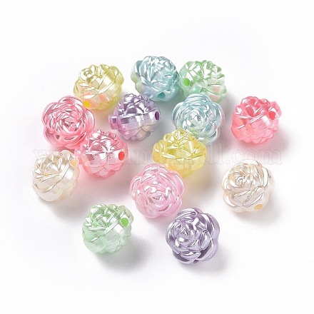 Perles acryliques de perles d'imitation OACR-E013-21-1