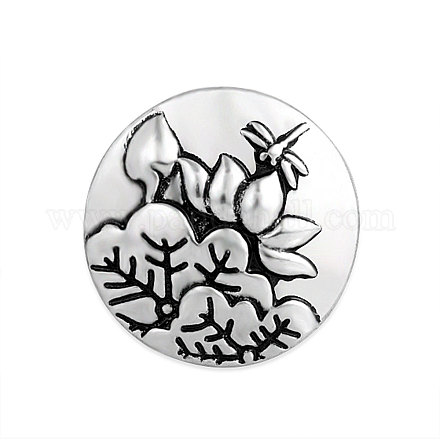 Alloy Snap Jewelry Buttons PALLOY-Q326-VNC025-1