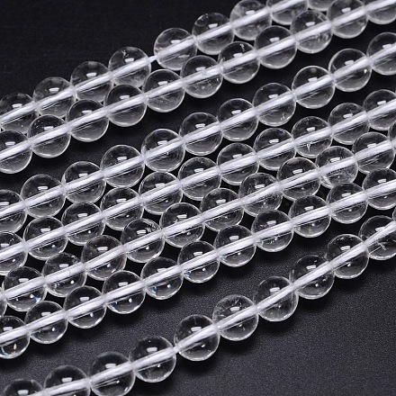 Chapelets de perles en cristal de quartz synthétique X-G-H1648-8mm-01S-A-1