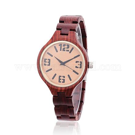 Эбеновые деревянные наручные часы WACH-H037-16-1