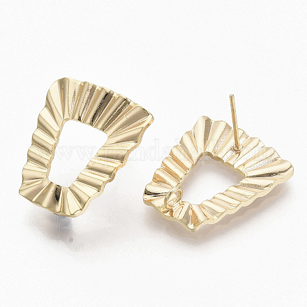 Brass Stud Earring Findings X-KK-T056-16G-NF-1