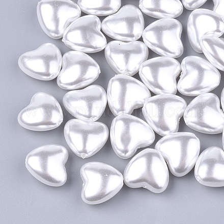 Perles d'imitation en plastique ABS écologiques OACR-T012-15B-1