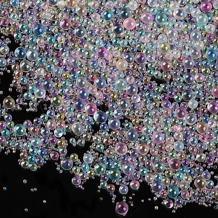 Ab-plaqué couleur décoration de mini perles de verre d'art d'ongle 3d bricolage EGLA-TAC0001-02H-1