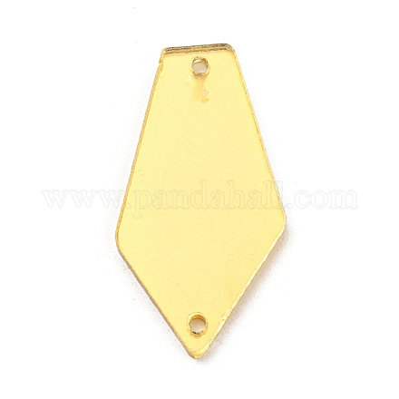 Cravatta pentagonale in acrilico cucita su strass a specchio MACR-G065-07A-01-1