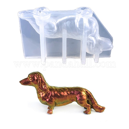 Moules en silicone bricolage chien teckel PW-WG37740-01-1