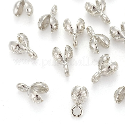 Bouts de perle en laiton KK-N0002-04P-1