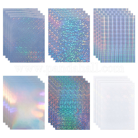 Wholesale CRASPIRE 24 Sheets Holographic Sticker Paper 6 Styles A4 Vinyl  Sticker Paper Self-Adhesive Waterproof Transparent Film for Printer Laser  Printer DIY Craft Decoration 