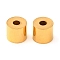 Rack Plating Brass Beads, Long-Lasting Plated, Cloumn, Real 18K Gold Plated, 7x6mm, Hole: 2mm