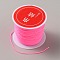 Nylon Chinese Knotting Cord, DIY Material for Jewelry Making, Hot Pink, 0.8mm, about 21.87 Yards(20m)/Roll