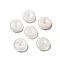 Natural White Moonstone Donut/Disc Charms, 13x4.5mm, Hole: 2mm
