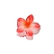 Plastic Claw Hair Clips, Hair Accessories for Women & Girls, Flower, Orange Red, 40mm
