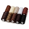 10 Colors Polyester Sewing Thread, Mixed Color, 260x60x27mm, 10pcs/set