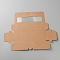 Paper with PVC Cake Pop Holder Box, Cake Packaging Case with Clear Window, Rectangle, BurlyWood, 185x55x50mm