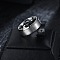 201 Stainless Steel Finger Rings for Men, Stainless Steel Color, 8mm, Inner Diameter: 18.2mm