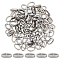 100Pcs Oval 201 Stainless Steel Slide Charms, Stainless Steel Color, 10x6x2.5mm, Hole: 4x7mm