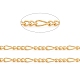 3.28 Feet Brass Figaro Chain X-CHC-G012-04G-2