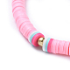 Handmade Polymer Clay Heishi Beads Choker Necklaces NJEW-JN02446-05-2