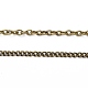 Collar de cadenas de cable de enlace de acera trenzado de hierro pandahall DIY-PH0019-11AB-6