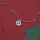 Рождественские темы латунные ожерелья NJEW-BB35103-2