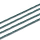 木綿糸ワックスコード  ダークシアン  1mm  約10.93ヤード（10m）/ロール YC-TD001-1.0mm-10m-275-4