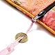 Aufbewahrungsbeutel für Schmuck aus Stoff im chinesischen Stil mit Blumenmuster und Reißverschluss AJEW-D063-01F-4