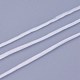 強い伸縮性のあるビーディング弾性糸  ジュエリー作成用のフラットクリスタルジュエリーストリング  ホワイト  0.8mm  約10.93ヤード（10m）/ロール EW-N002-01-2