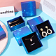 SUPERFINDINGS 16pcs Cardboard Jewellery Gift Boxes Starry Sky Pattern Square for Necklaces Bracelets Earrings Rings Womens Presents with Sponge Pad Inside 3x3x1.5inch CBOX-BC0001-40C-6