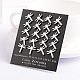 Dragonfly 304 Stainless Steel Ear Studs EJEW-F0075-117P-2