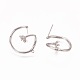 Accessoires de clous d'oreilles en laiton KK-G359-04P-2