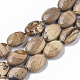 Chapelets de perles en jaspe avec images naturelles G-S359-004-1