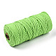 コットン糸  マクラメコード  装飾的な糸のスレッド  DIYの工芸品について  ギフトラッピングとジュエリー作り  緑黄  3mm  約109.36ヤード（100m）/ロール。 OCOR-T001-02-14-2
