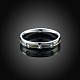 Regali di san valentino anelli per coppia in acciaio al titanio con zirconi cubici per donna RJEW-BB16490-7P-6
