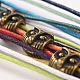 La cire colorée cordon bracelets multi-brins BJEW-JL100-02-5